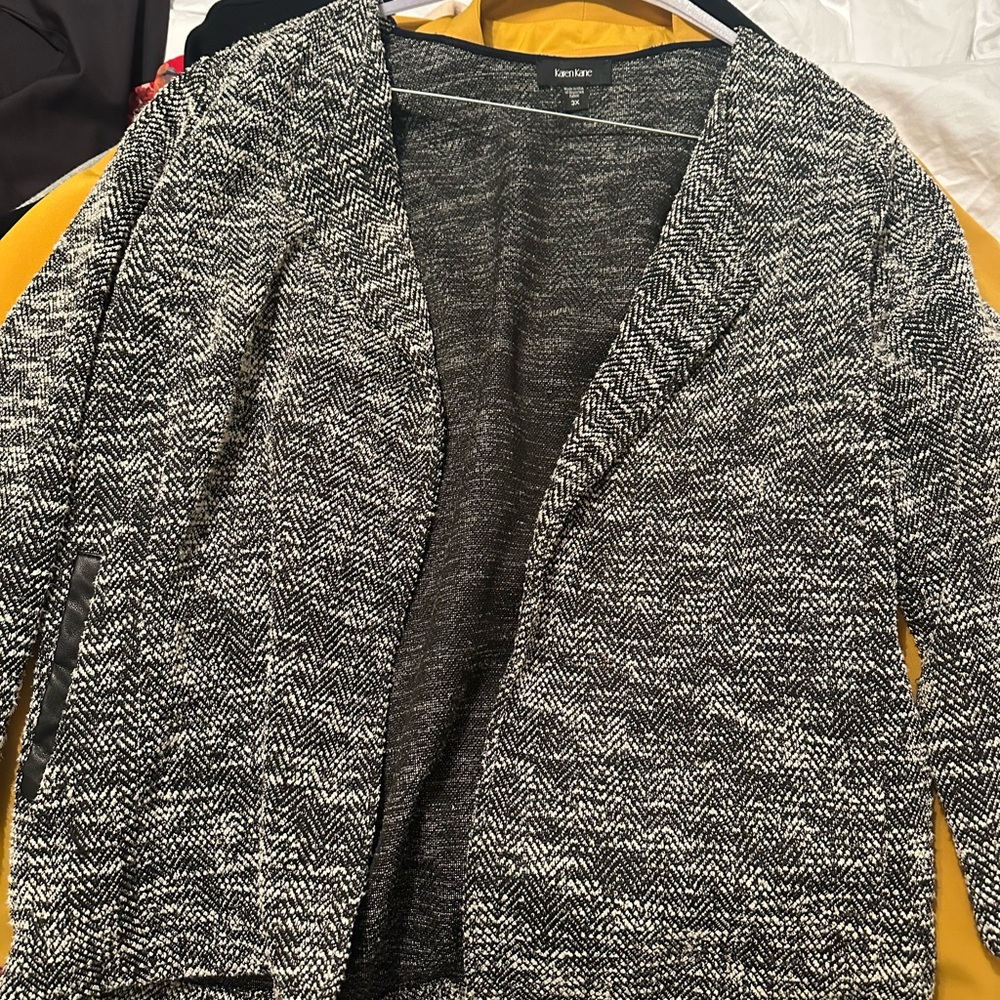 Kenar Monochrome Knit Cardigan